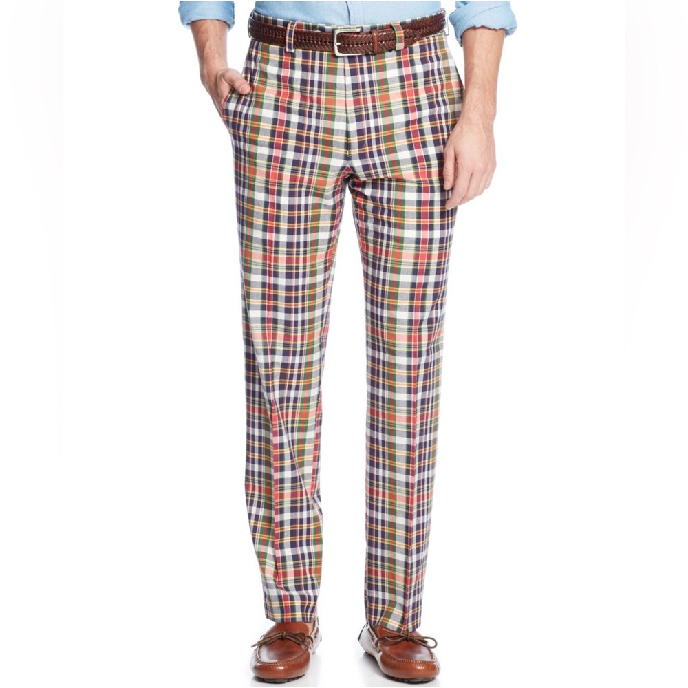 Ralph Lauren Multicolor Plaid Men's Pants - Picture 2 of 5